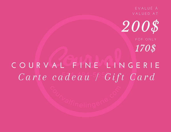 Courval Fine Lingerie Gift Card
